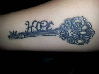 real one key tattoo