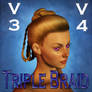 Triple Braid Hair for V3 and V4