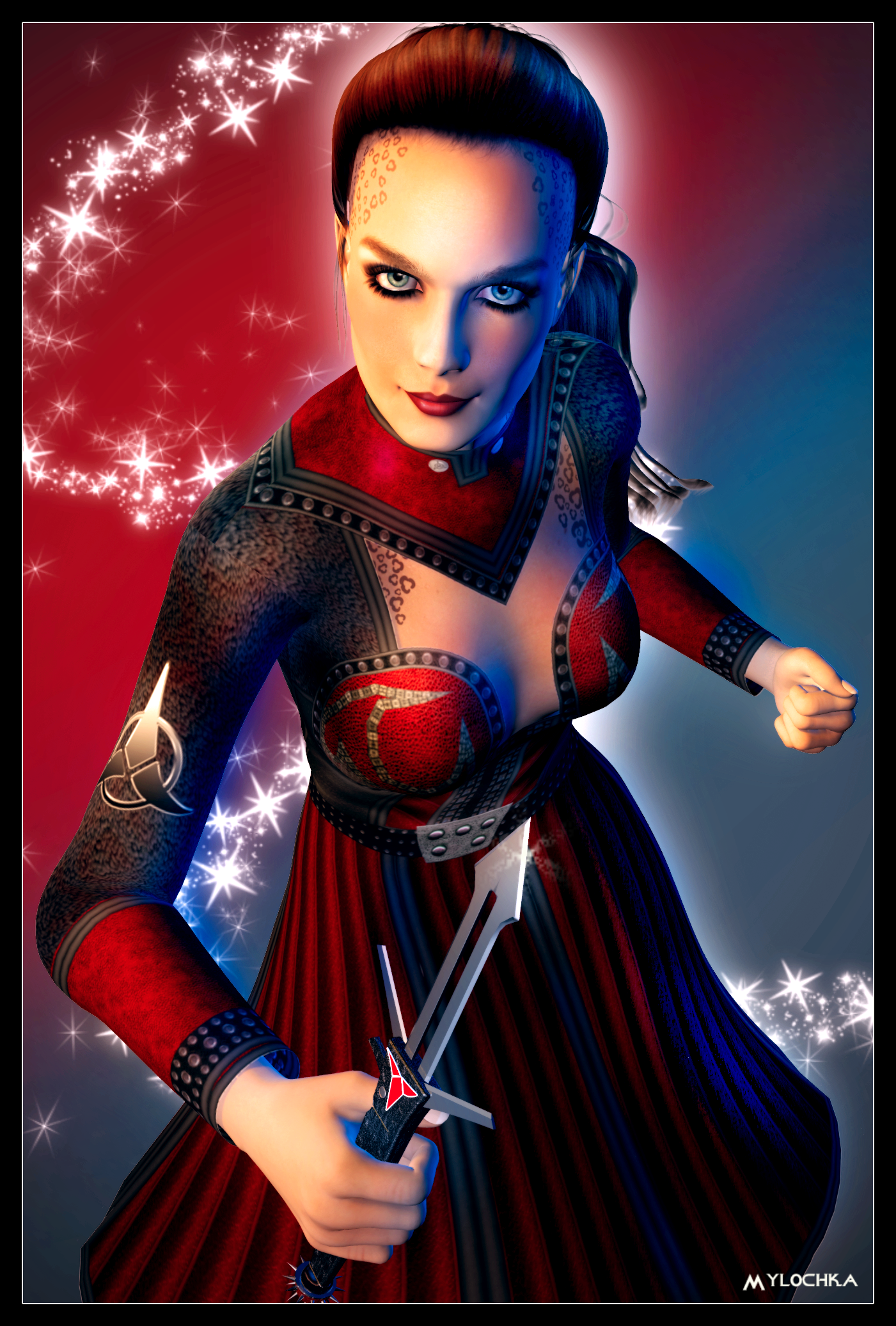 Jadzia Dax with Le'Vehk by mylochka