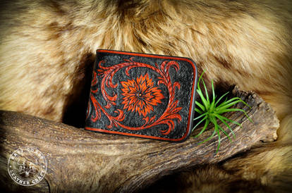 Classic Western Tooled Leather Wallet