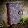 Tooled Leather Travel Wallet