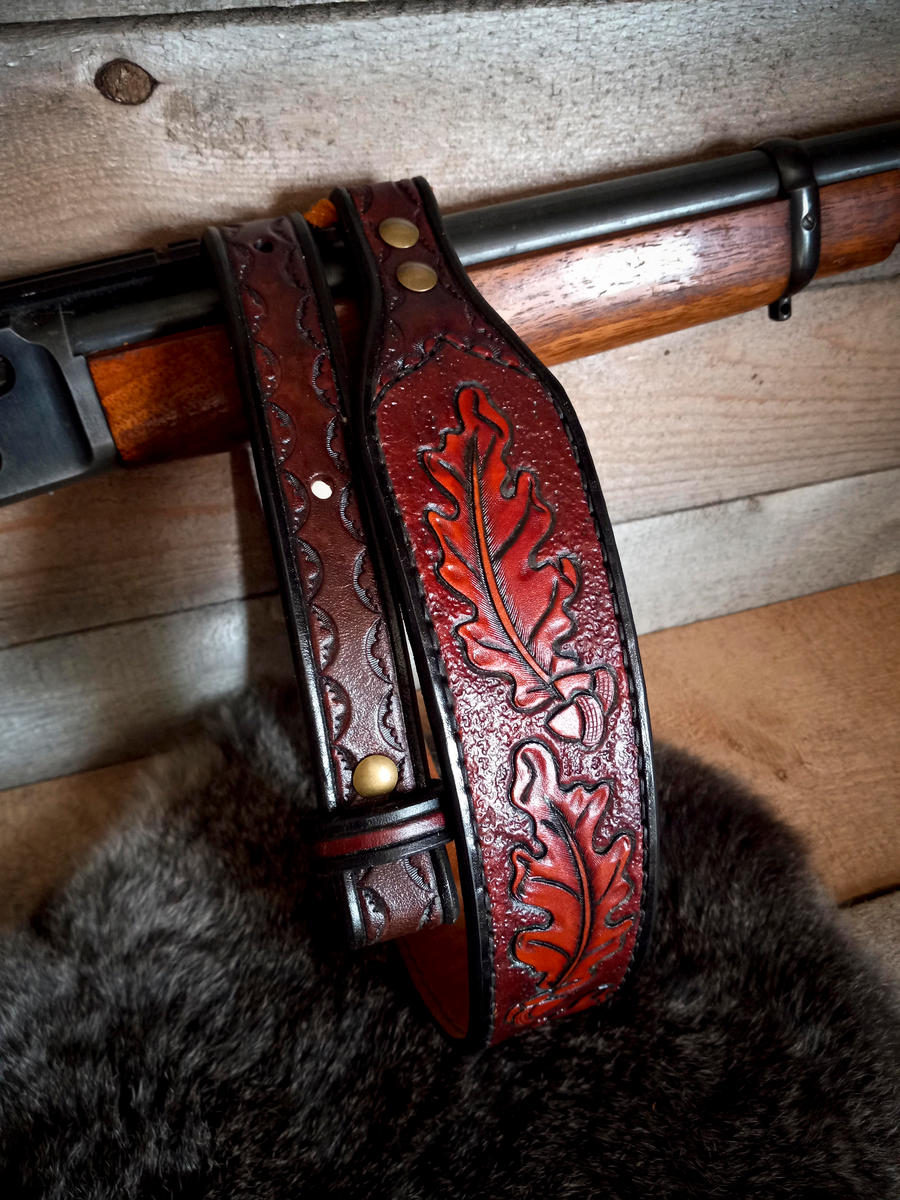 Tooled Leather Gun Strap by EastCoastLeather on DeviantArt