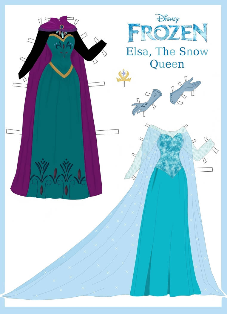 Disney's Frozen Paper Dolls: Elsa's Outfits by evelynmckay on DeviantArt