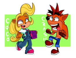Coco y Crash Dancing