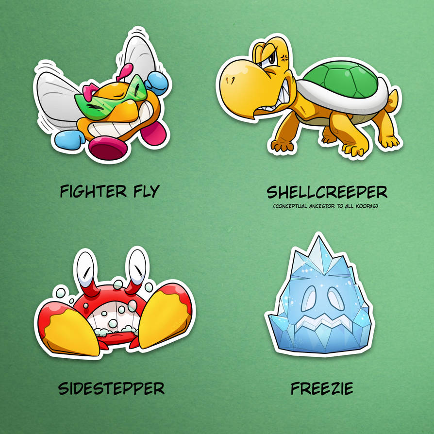 shellcreeper - super mario wiki, the mario... Sewer Creepers (Mario Bros. the Game) by Chasedownall on DeviantArt