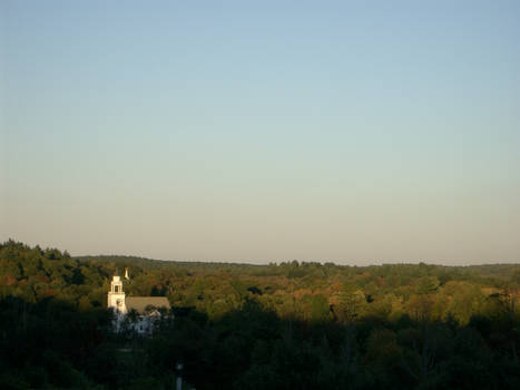 Dusk Falls in New England