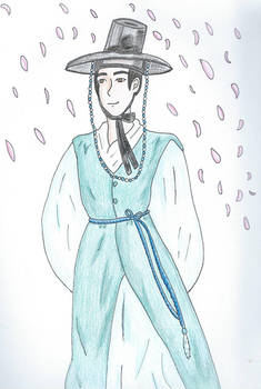 Guy in Korean hanbok