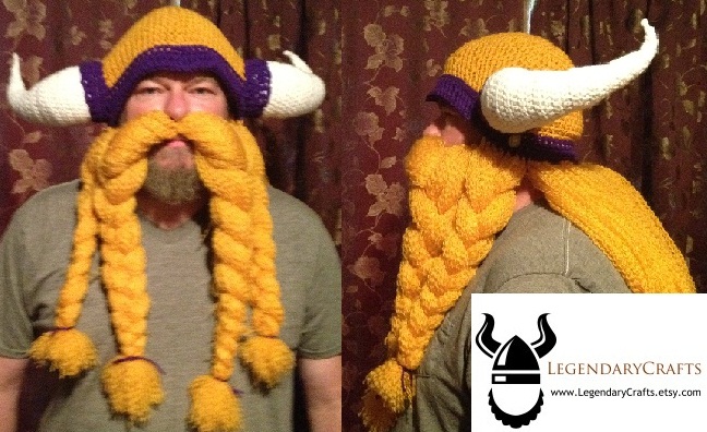 Minnesota Vikings Helmet with Mustache