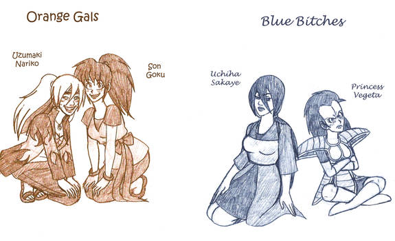 GBNaru+DBZ: O-Gals + B-Bitches