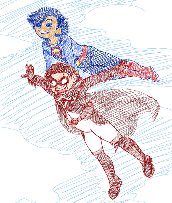 SuperBoy Dick and Talon Jason