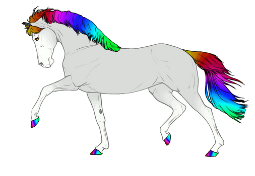 Rainbow adoptable - GIF!!!-