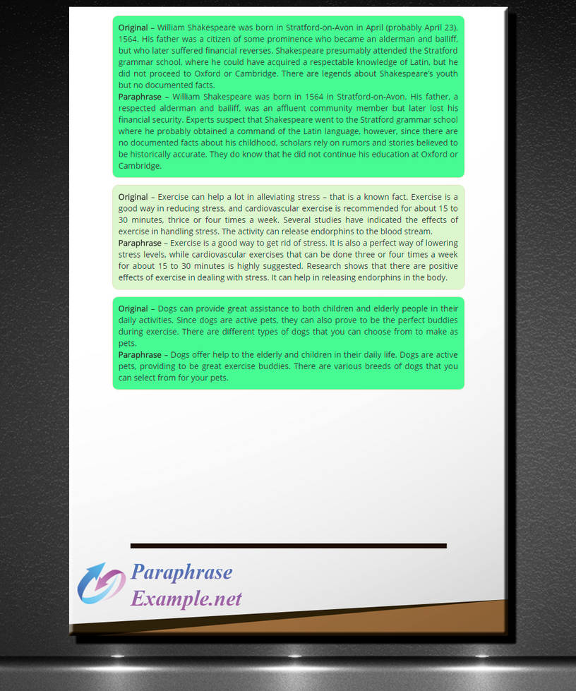 paraphrasing paragraphs examples by paraphrasingexamples on DeviantArt