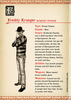 Dark Corner Monstruary - Freddy Krueger