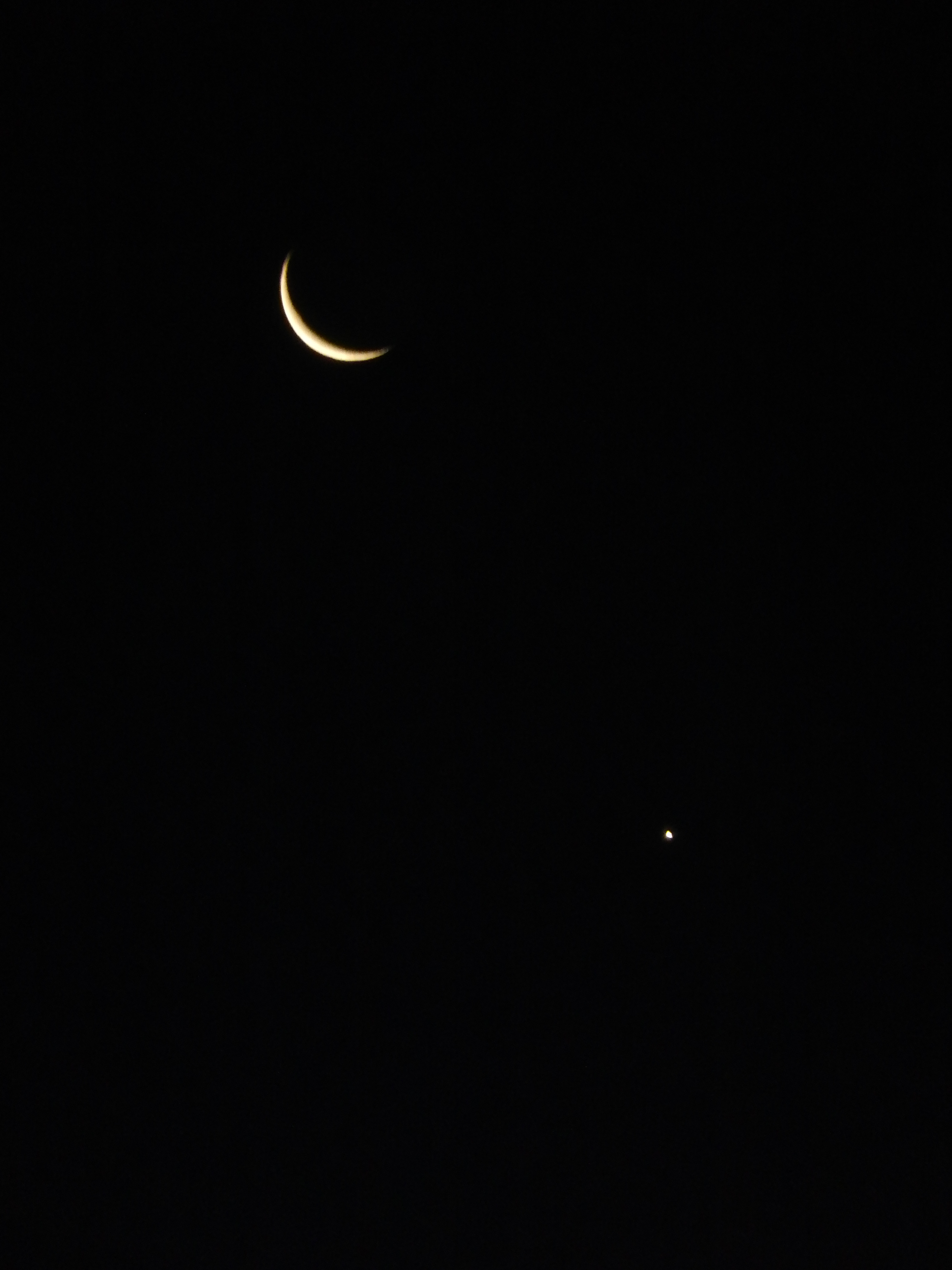 Moon and Venus