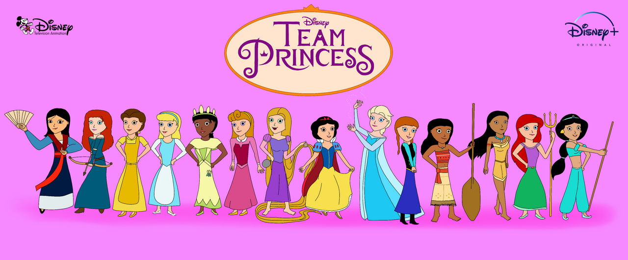Princess Python Team Disney Team Princess Poster by RobsonDoodle on DeviantArt