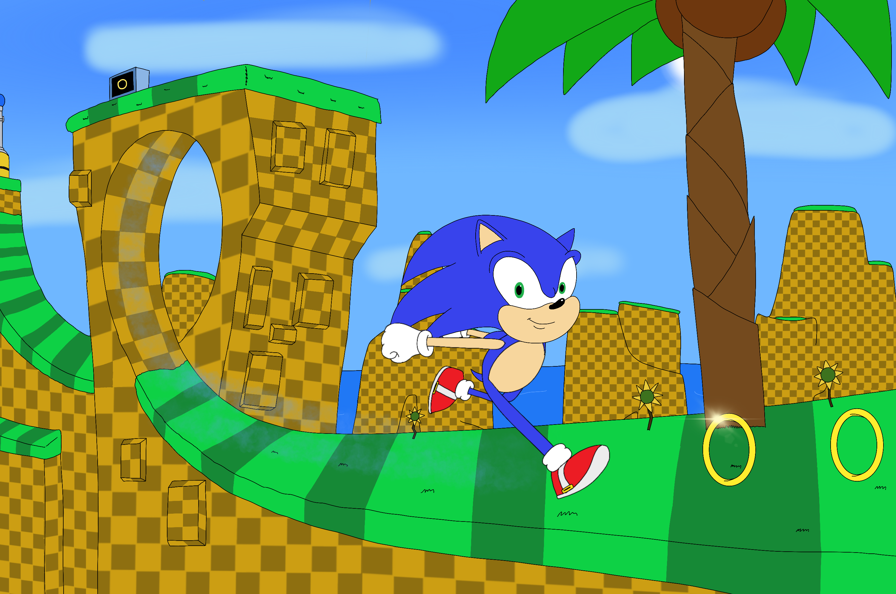 Sonic the Hedgehog - Green Hill Zone by SonicDash57 on DeviantArt