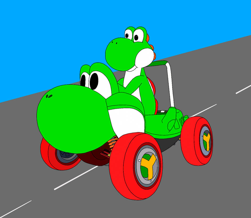 Mario Kart Racers: Yoshi by RobsonDoodle on DeviantArt
