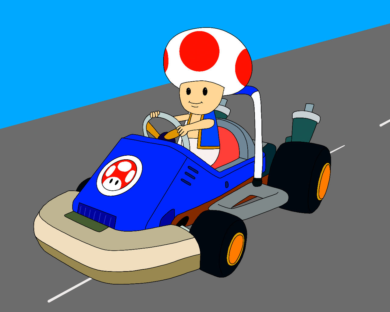 Mario Kart Racers: Toad by RobsonDoodle on DeviantArt