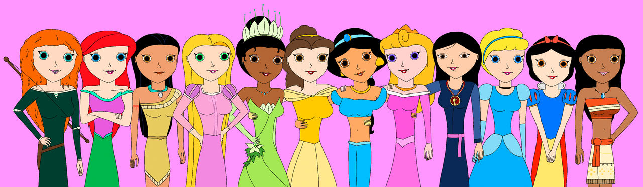 Disney Princess Group Picture by RobsonDoodle on DeviantArt