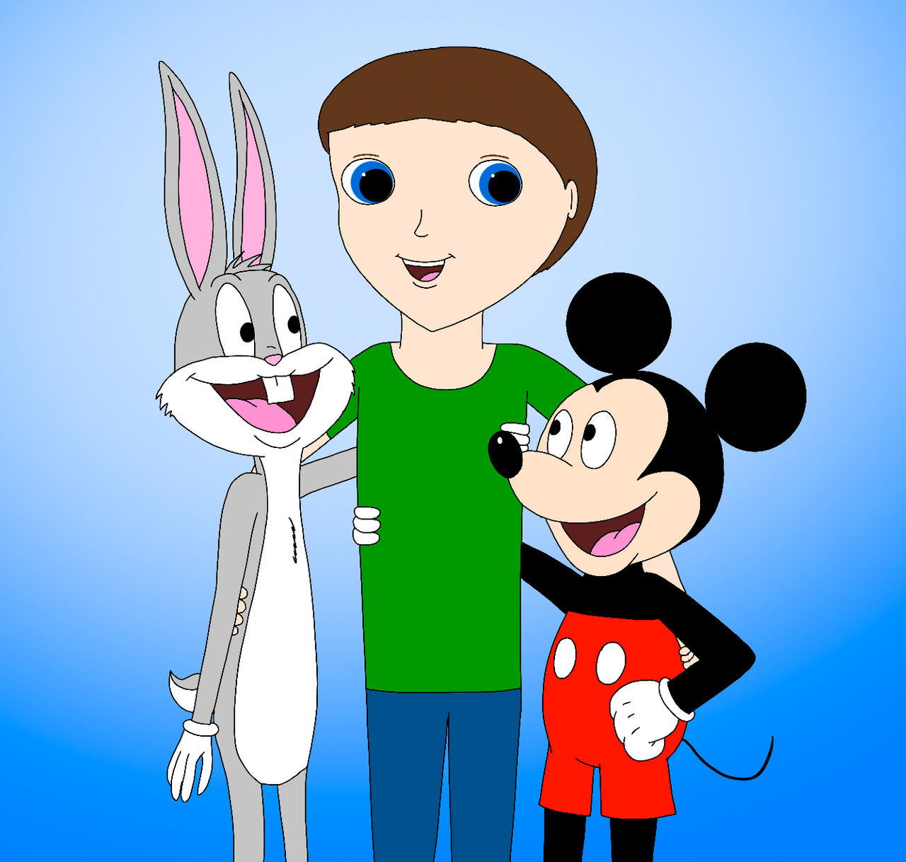 Celebrating to the rabbit and the mouse by RobsonDoodle on DeviantArt