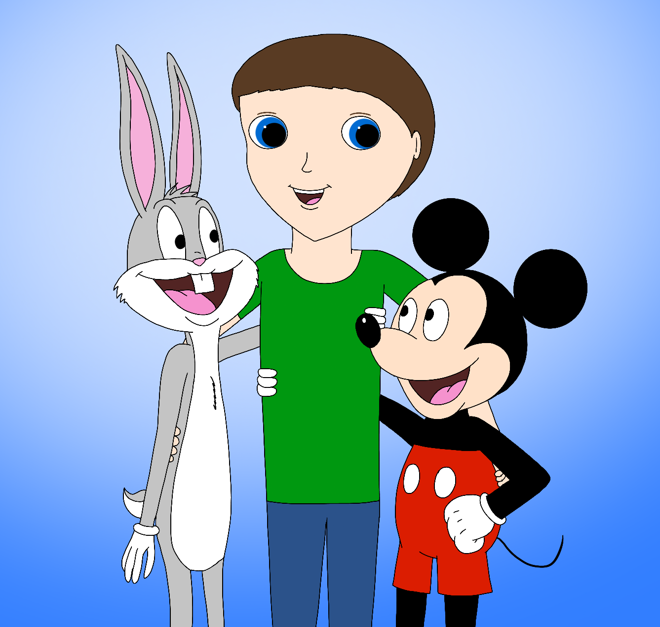 Celebrating to the rabbit and the mouse by RobsonDoodle on DeviantArt