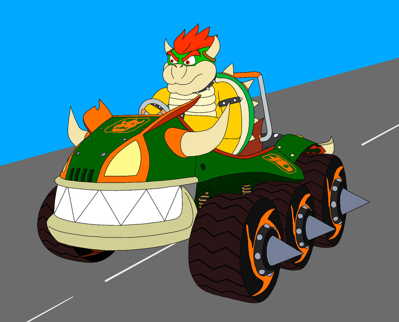 Mario Kart Racers: Bowser by RobsonDoodle on DeviantArt