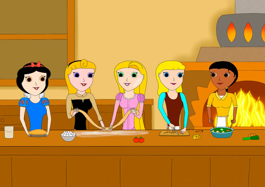 Princess Cooking Buddies by RobsonDoodle on DeviantArt