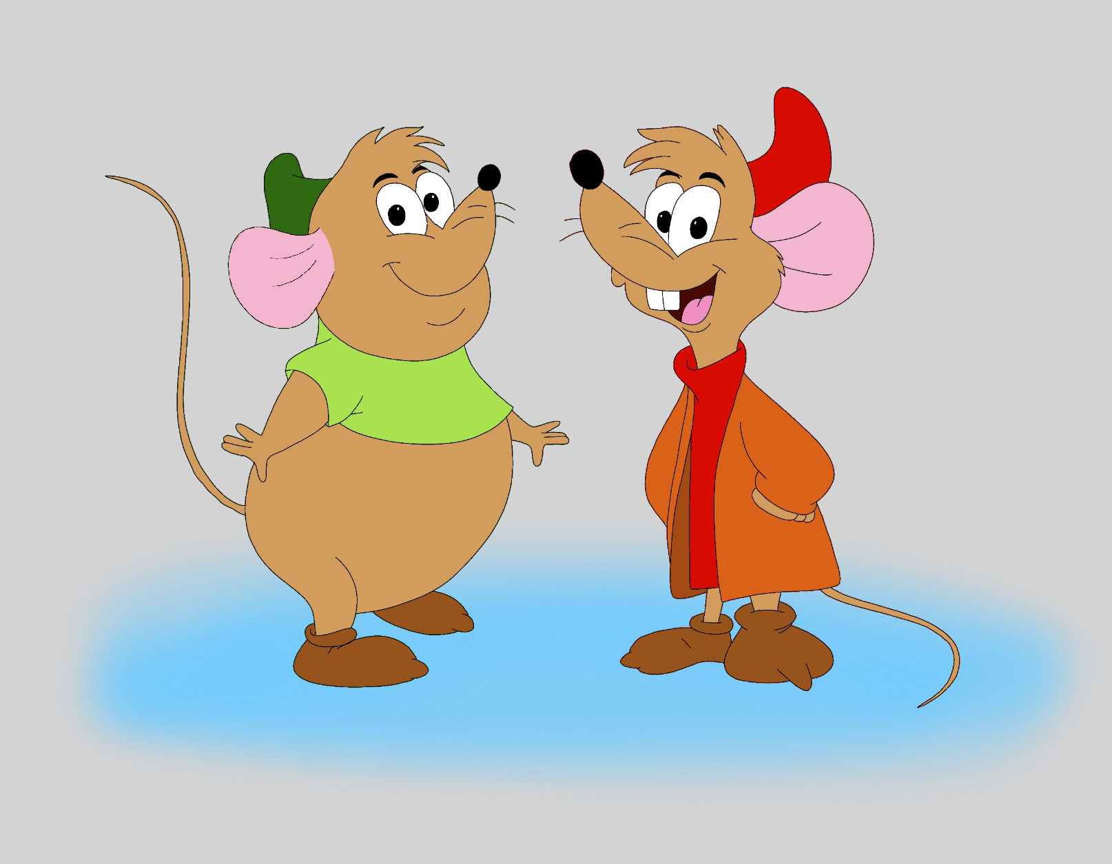 Disney Duo: Gus and Jaq by RobsonDoodle on DeviantArt