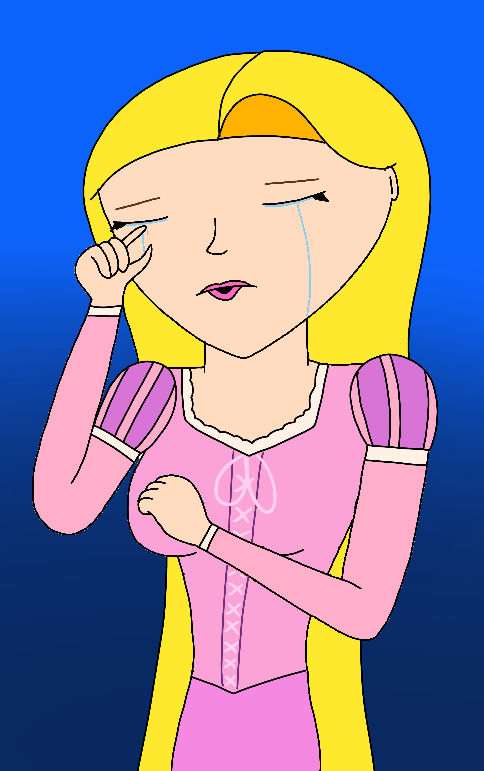 Rapunzel crying by RobsonDoodle on DeviantArt