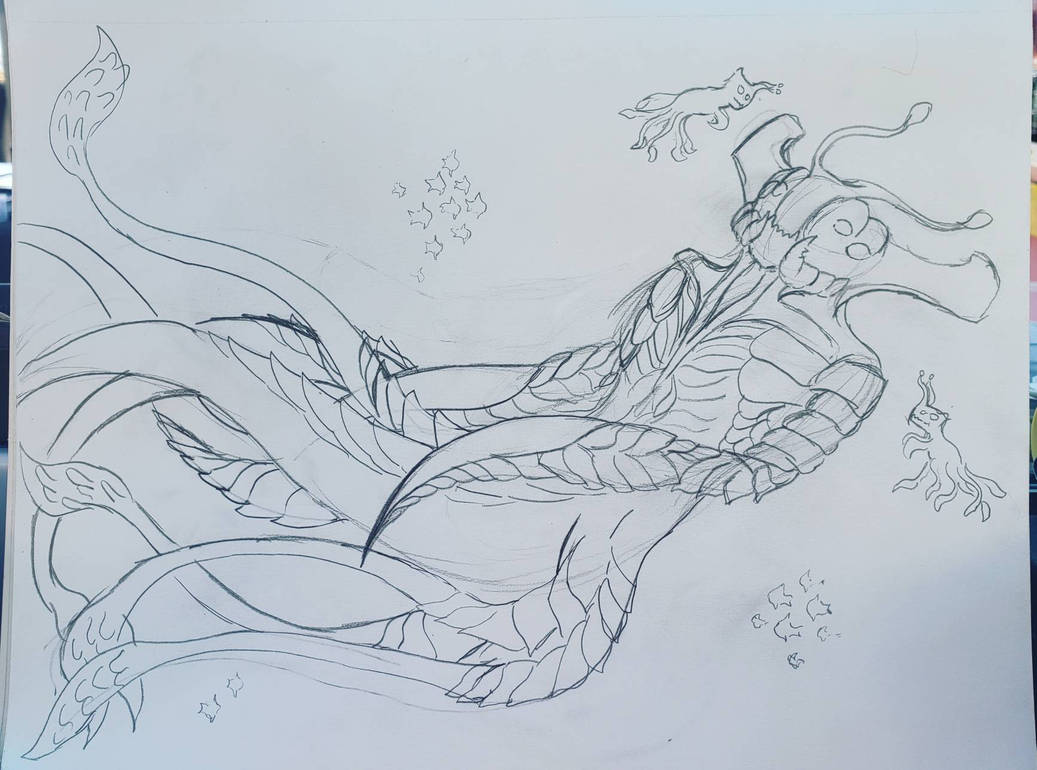 Sea Emperor Leviathan Pencil Sketch By ShadoCadink On DeviantArt sea-emperor-leviathan-pencil-sketch-by-shadocadink-on-deviantart