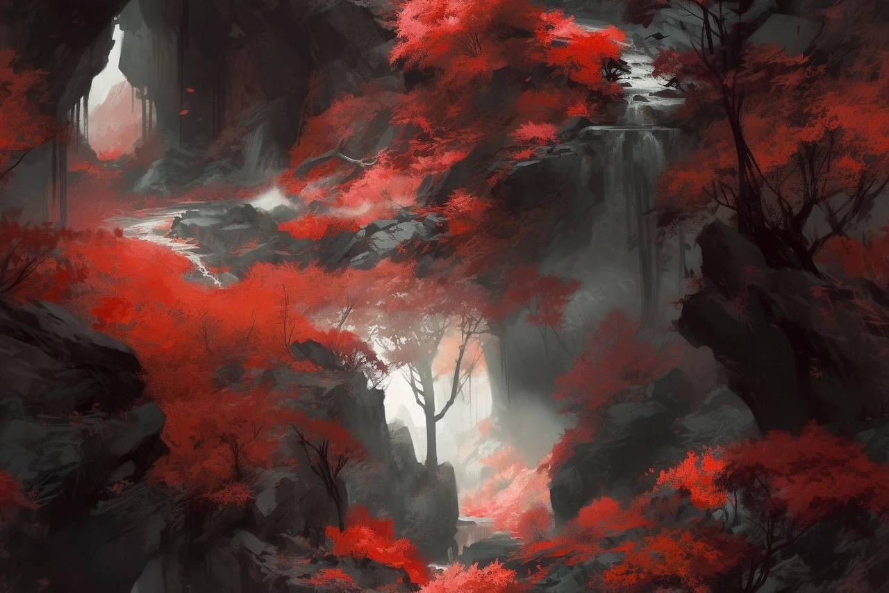 Crimson Caves Tile Wallpaper by NateKeith on DeviantArt