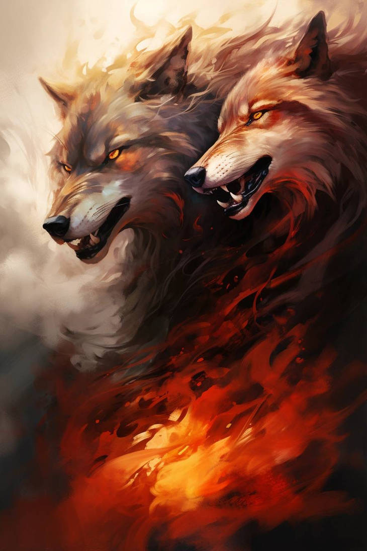 Multiple Wolves Art Two Wolves by NateKeith on DeviantArt