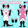 Phan Opossum Fursuit RefSheet