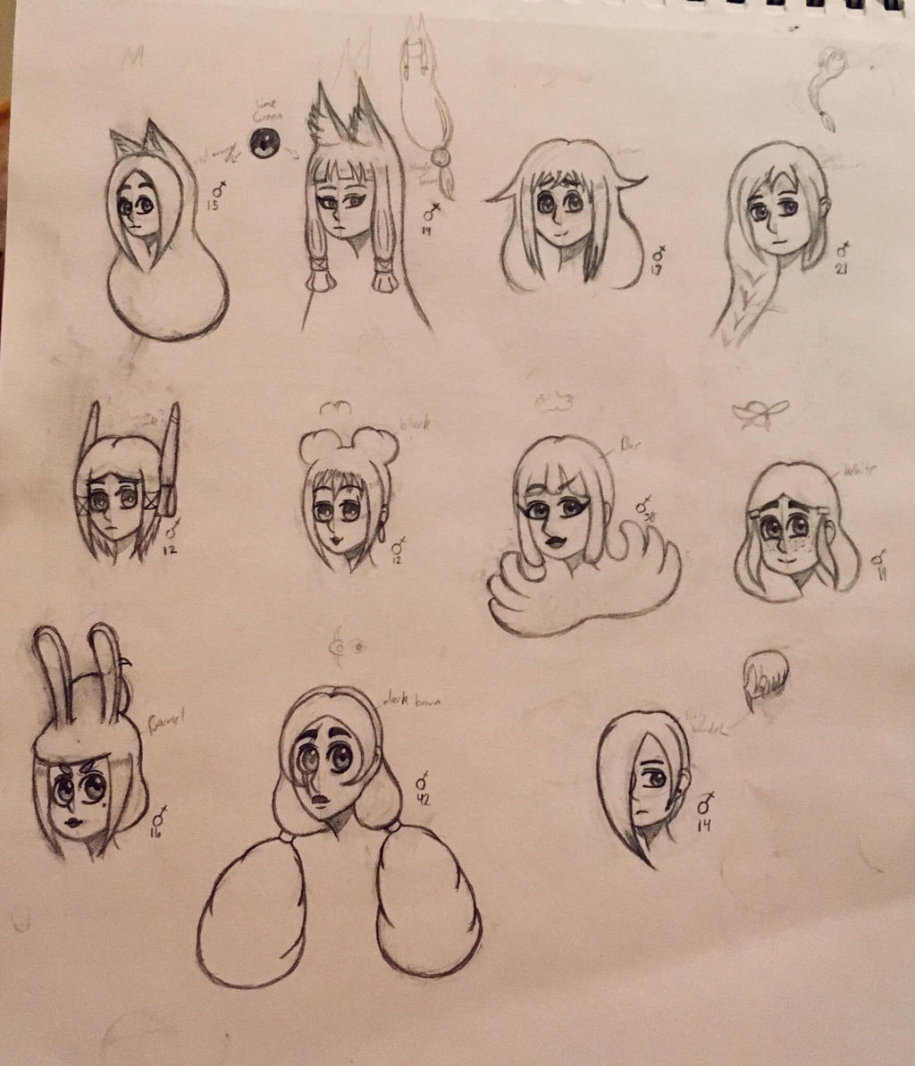 Characters reference sheet by MadCrownArt on DeviantArt