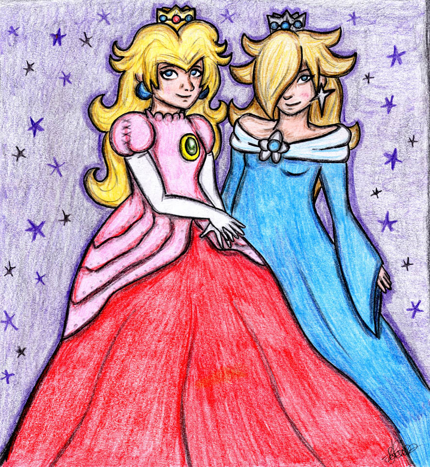 peach and rosalina