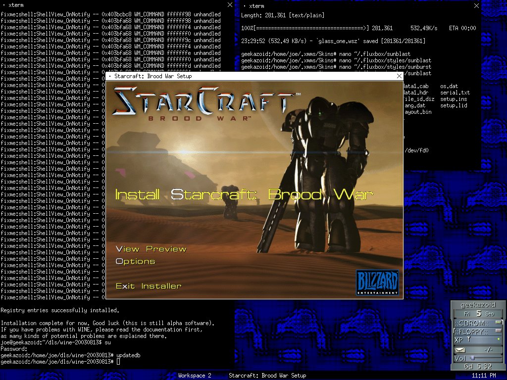 starcraft on linux upgrade