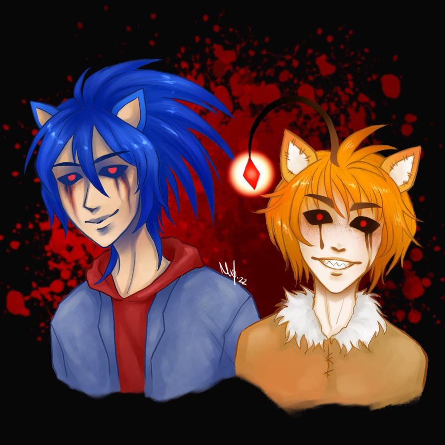 Tails Doll and Sonic exe. by Teen-Ninja-Girl on DeviantArt