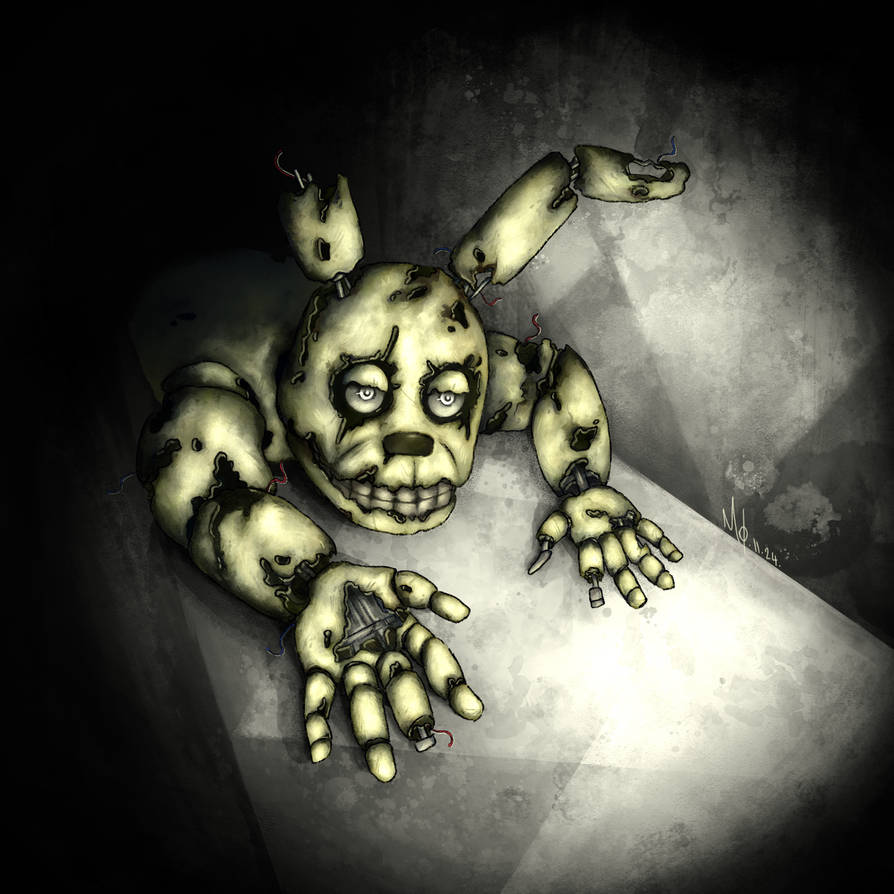 Springtrap Before He Rotted He might be stuck!!! // Springtrap FNaF by Margaret008 on DeviantArt