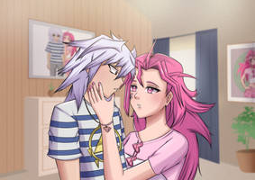 gracy (oc) x yami bakura