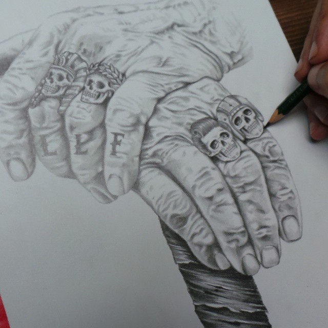 Old Guy Hands pencil drawing by fourspeedindonesia on DeviantArt