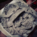 Samurai buckle sculpture WIP part 2 by fourspeedindonesia