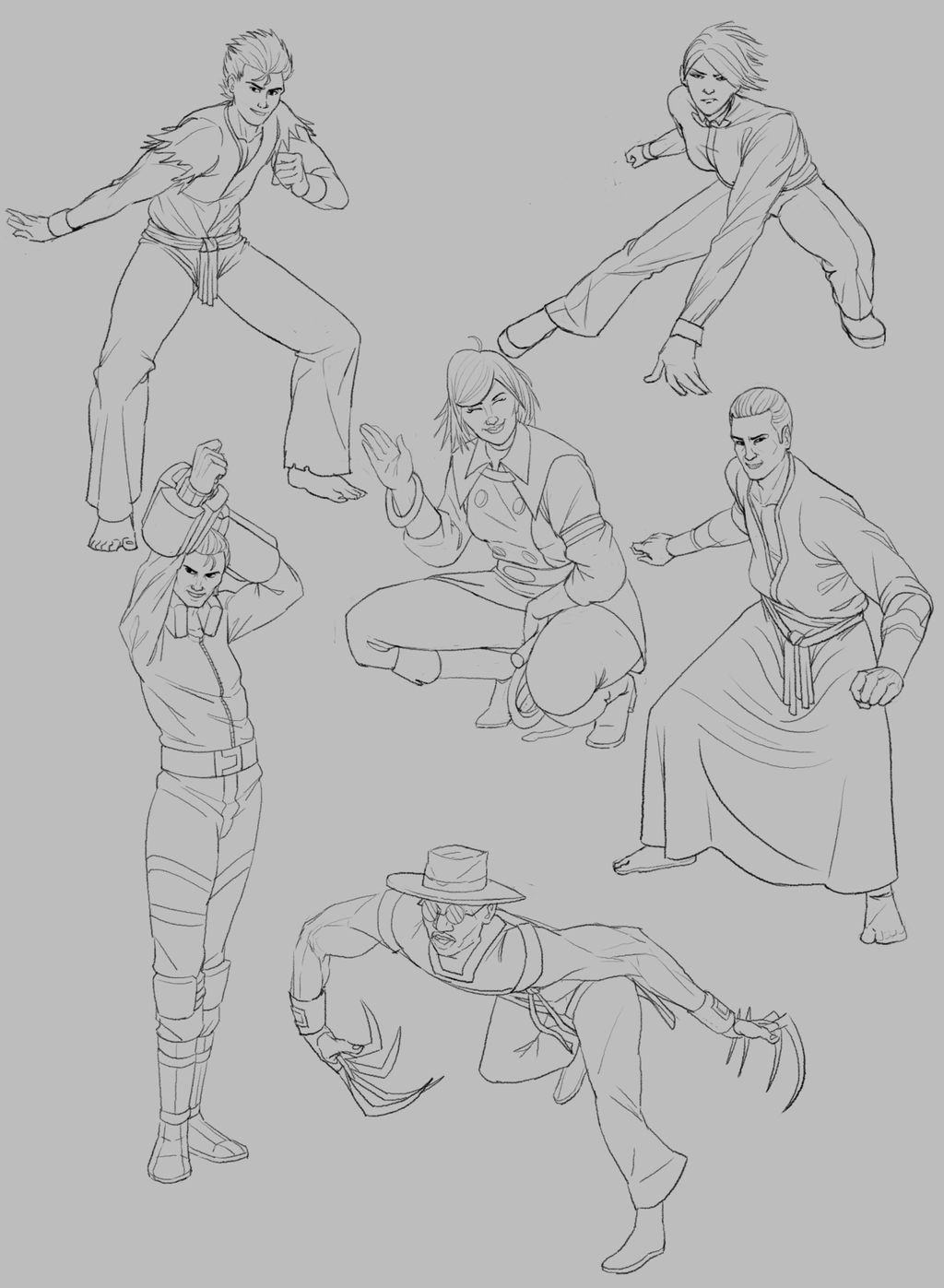 KOF sketches by andrecdraws on DeviantArt