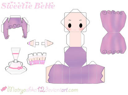 Sweetie Belle My Little Pony Papercraft