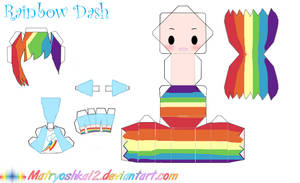 Rainbow Dash Papercraft