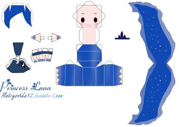 Princess Luna My little Pony Papercraft