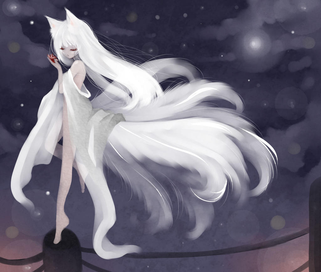 white fox by Eziiell on DeviantArt