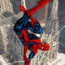 Spider Man Upisde Down Swinging By Spiderguile Dci