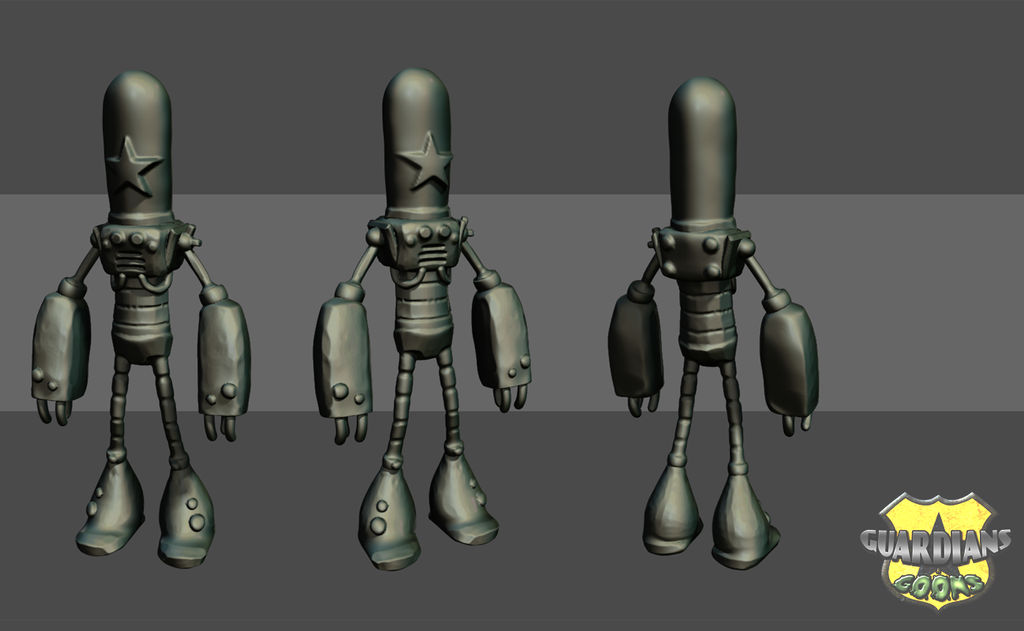 Guard Bot - WIP by enginecogs on DeviantArt