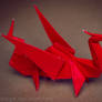 ORIGAMI RED DRAGON