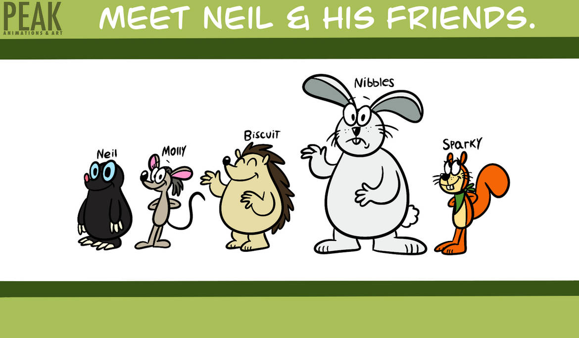 Neil and Friends. by peakanimations2022 on DeviantArt